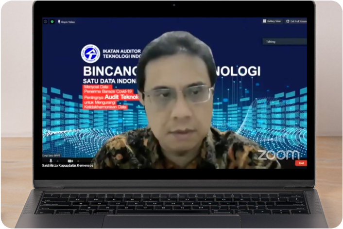 Bincang Audit Teknologi Satu Data Indonesia dengan topik Data Bansos Covid 19
